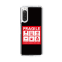 スリムプロテクションケース［ FRAGILE Sticker - Black ］