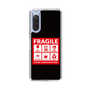 スリムプロテクションケース［ FRAGILE Sticker - Black ］