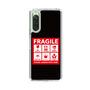 スリムプロテクションケース［ FRAGILE Sticker - Black ］