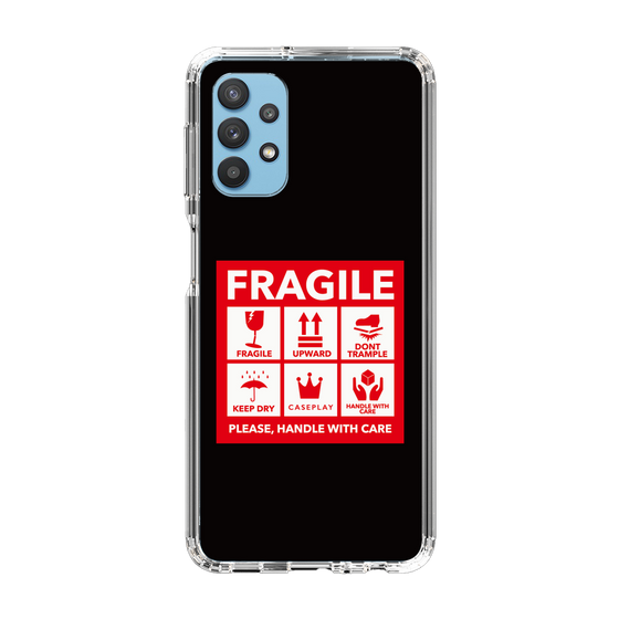 スリムプロテクションケース［ FRAGILE Sticker - Black ］