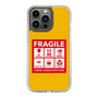 スリムプロテクションケース［ FRAGILE Sticker - Yellow ］