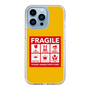 スリムプロテクションケース［ FRAGILE Sticker - Yellow ］