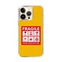 スリムプロテクションケース［ FRAGILE Sticker - Yellow ］