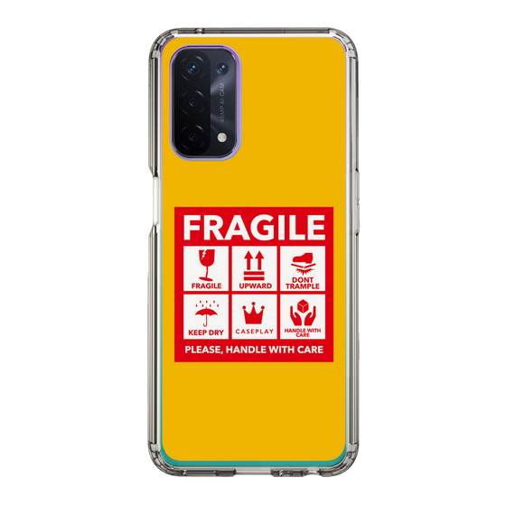 スリムプロテクションケース［ FRAGILE Sticker - Yellow ］