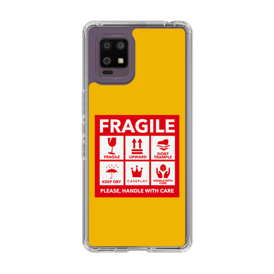 スリムプロテクションケース［ FRAGILE Sticker - Yellow ］