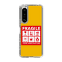 スリムプロテクションケース［ FRAGILE Sticker - Yellow ］