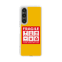 スリムプロテクションケース［ FRAGILE Sticker - Yellow ］