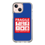 スリムプロテクションケース［ FRAGILE Sticker - Blue ］