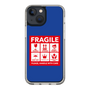 スリムプロテクションケース［ FRAGILE Sticker - Blue ］