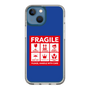 スリムプロテクションケース［ FRAGILE Sticker - Blue ］