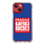 スリムプロテクションケース［ FRAGILE Sticker - Blue ］