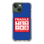 スリムプロテクションケース［ FRAGILE Sticker - Blue ］