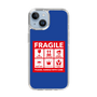 スリムプロテクションケース［ FRAGILE Sticker - Blue ］