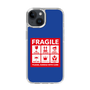 スリムプロテクションケース［ FRAGILE Sticker - Blue ］