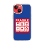 スリムプロテクションケース［ FRAGILE Sticker - Blue ］