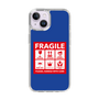 スリムプロテクションケース［ FRAGILE Sticker - Blue ］