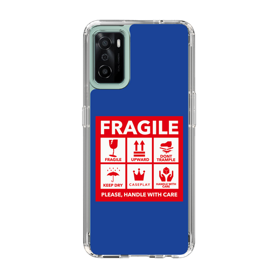 スリムプロテクションケース［ FRAGILE Sticker - Blue ］