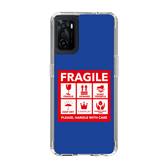 スリムプロテクションケース［ FRAGILE Sticker - Blue ］