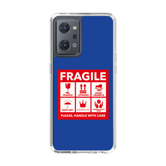 スリムプロテクションケース［ FRAGILE Sticker - Blue ］