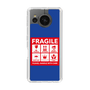 スリムプロテクションケース［ FRAGILE Sticker - Blue ］