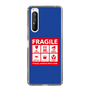 スリムプロテクションケース［ FRAGILE Sticker - Blue ］