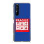 スリムプロテクションケース［ FRAGILE Sticker - Blue ］