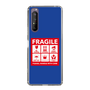 スリムプロテクションケース［ FRAGILE Sticker - Blue ］