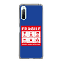 スリムプロテクションケース［ FRAGILE Sticker - Blue ］