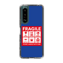 スリムプロテクションケース［ FRAGILE Sticker - Blue ］