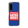 スリムプロテクションケース［ FRAGILE Sticker - Blue ］