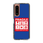スリムプロテクションケース［ FRAGILE Sticker - Blue ］
