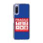 スリムプロテクションケース［ FRAGILE Sticker - Blue ］