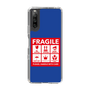 スリムプロテクションケース［ FRAGILE Sticker - Blue ］