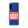 スリムプロテクションケース［ FRAGILE Sticker - Blue ］