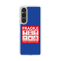 スリムプロテクションケース［ FRAGILE Sticker - Blue ］