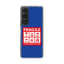 スリムプロテクションケース［ FRAGILE Sticker - Blue ］
