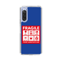スリムプロテクションケース［ FRAGILE Sticker - Blue ］