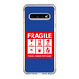 スリムプロテクションケース［ FRAGILE Sticker - Blue ］