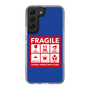 スリムプロテクションケース［ FRAGILE Sticker - Blue ］