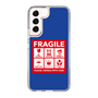 スリムプロテクションケース［ FRAGILE Sticker - Blue ］