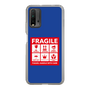 スリムプロテクションケース［ FRAGILE Sticker - Blue ］