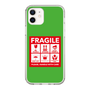 スリムプロテクションケース［ FRAGILE Sticker - Green ］