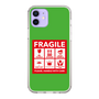 スリムプロテクションケース［ FRAGILE Sticker - Green ］