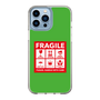 スリムプロテクションケース［ FRAGILE Sticker - Green ］
