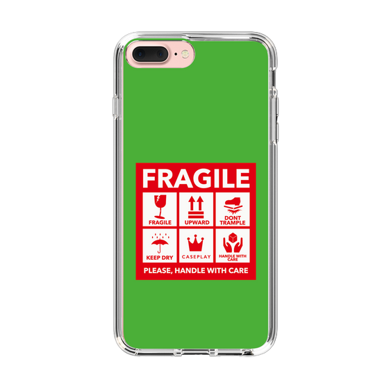 スリムプロテクションケース［ FRAGILE Sticker - Green ］