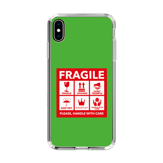 スリムプロテクションケース［ FRAGILE Sticker - Green ］