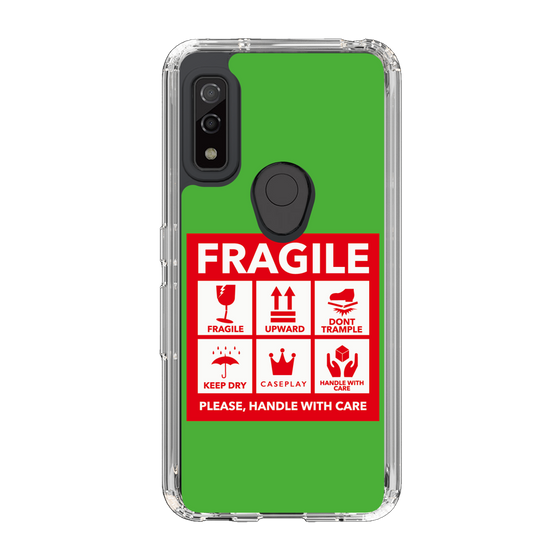 スリムプロテクションケース［ FRAGILE Sticker - Green ］