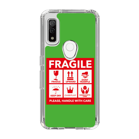 スリムプロテクションケース［ FRAGILE Sticker - Green ］