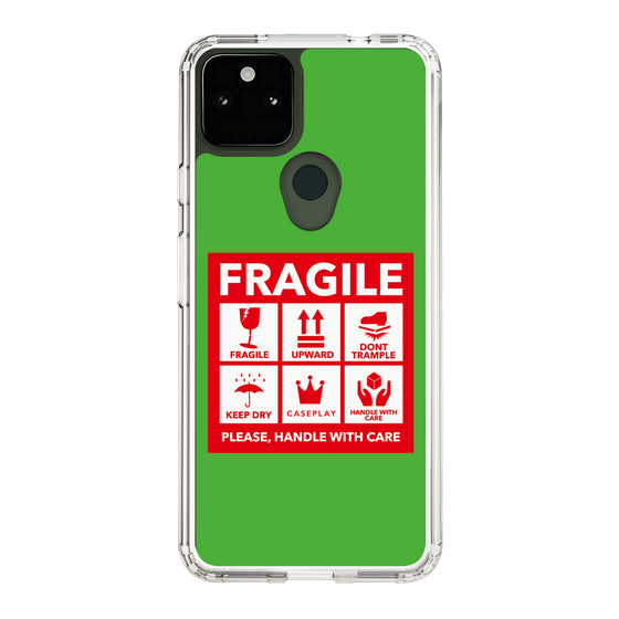 スリムプロテクションケース［ FRAGILE Sticker - Green ］