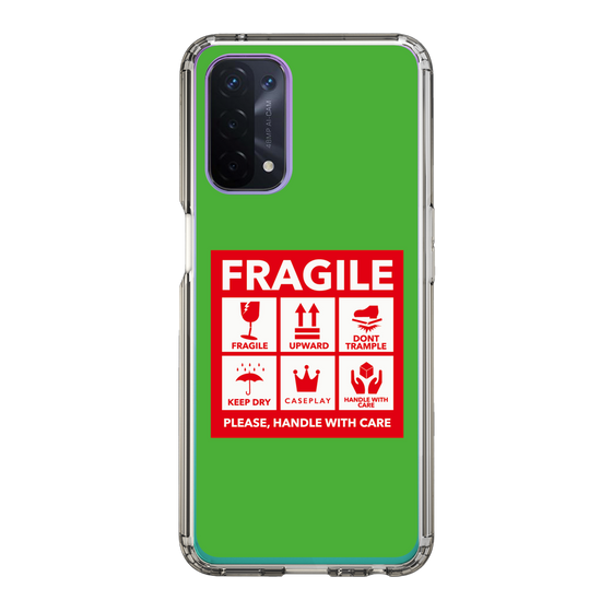 スリムプロテクションケース［ FRAGILE Sticker - Green ］